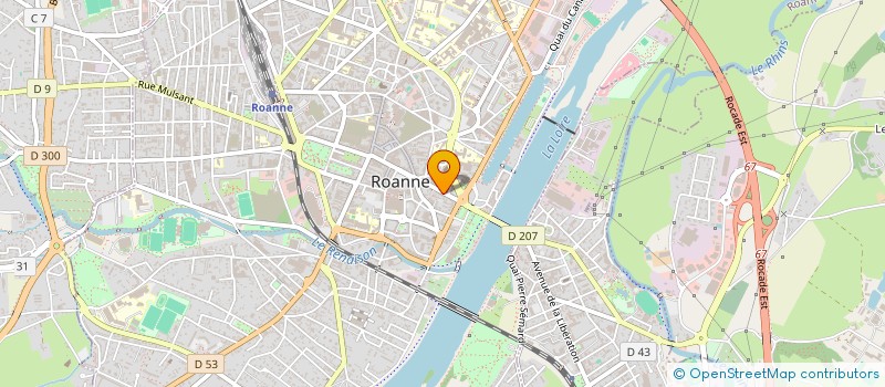 localisation de l'entreprise DESIGN EN HERBE à ROANNE