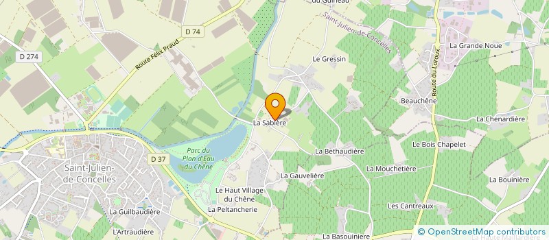 localisation de l'entreprise DESIGN' ENDUIT à SAINT-JULIEN-DE-CONCELLES