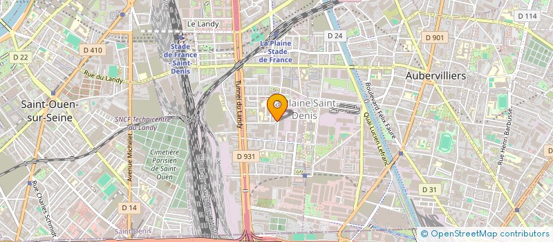 localisation de l'entreprise DESIGN ENTREPRISE  SAINT-DENIS