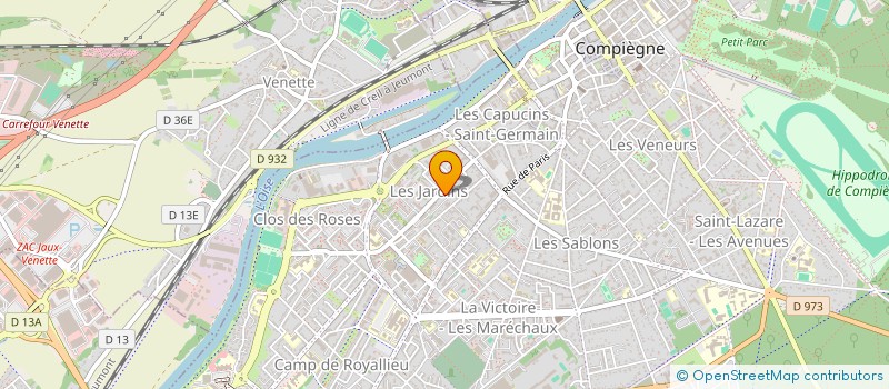 localisation de l'entreprise DESIGN ESPACE PLAN  COMPIEGNE