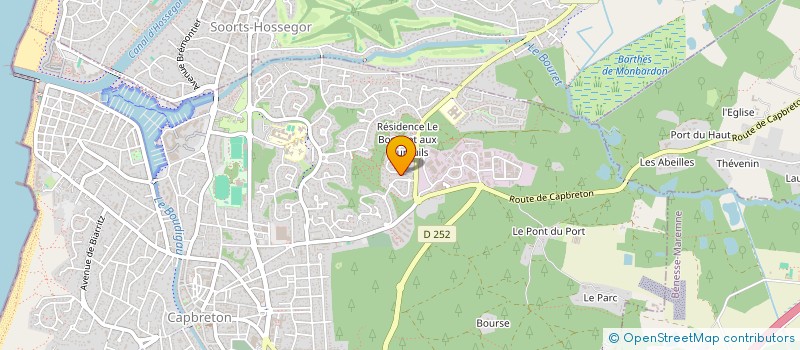 localisation de l'entreprise DESIGN ET CONTRUCTIONS  CAPBRETON