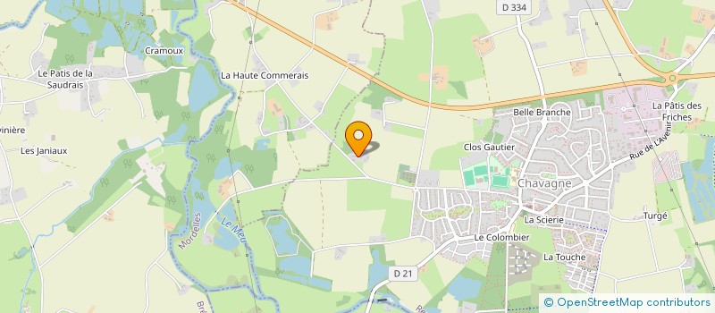 localisation de l'entreprise DESIGN ET PRATIQUES NUMERIQUES à CHAVAGNE