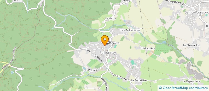 localisation de l'entreprise DESIGN EVOLUTION  POLLIONNAY