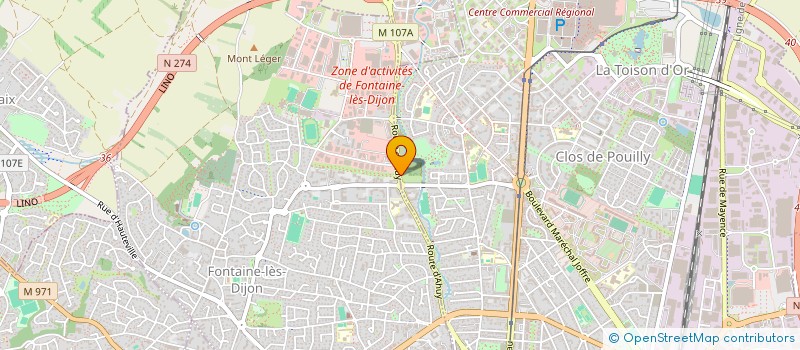 localisation de l'entreprise DESIGN EXPO à DIJON