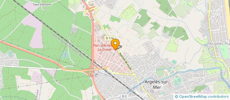 localisation de l'entreprise DESIGN FC OPTIQUE  ARGELES-SUR-MER