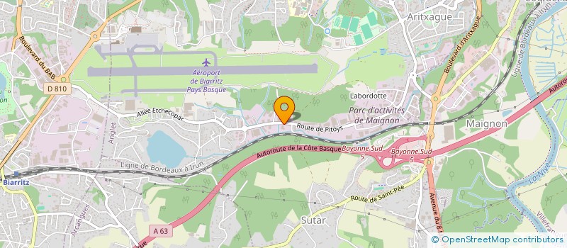 localisation de l'entreprise DESIGN & FIRES  ANGLET