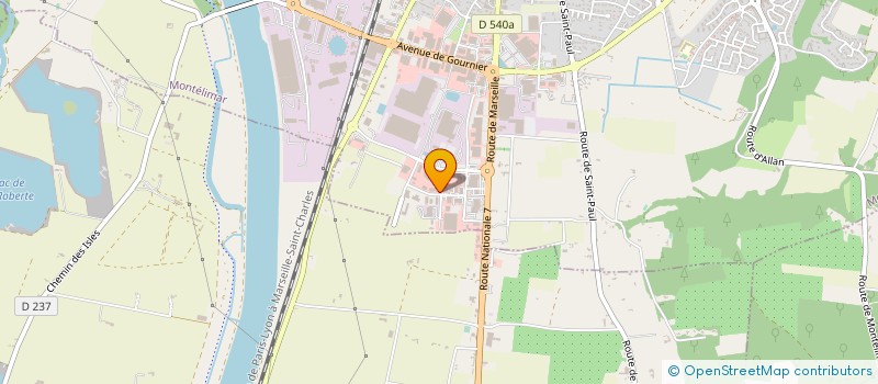 localisation de l'entreprise DESIGN FOR YOU à MONTELIMAR