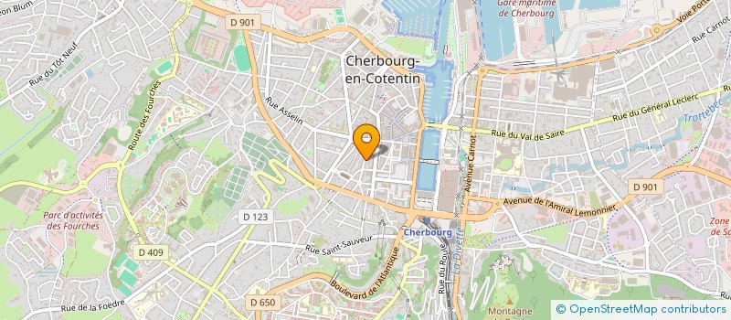 localisation de l'entreprise DESIGN'HABITAT  CHERBOURG-EN-COTENTIN