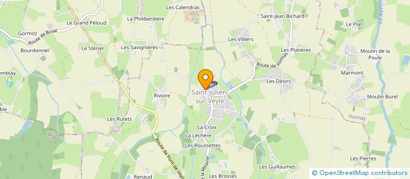 localisation de l'entreprise DESIGN HABITAT  SAINT-JULIEN-SUR-VEYLE