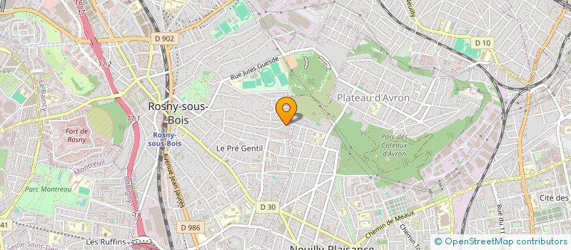 localisation de l'entreprise DESIGN HOME à ROSNY-SOUS-BOIS