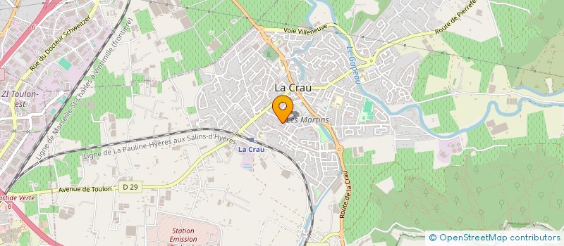 localisation de l'entreprise DESIGN HOME 83  LA CRAU