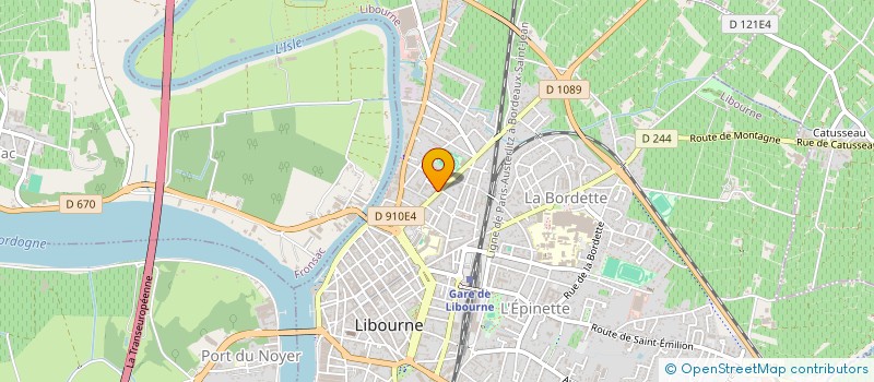 localisation de l'entreprise DESIGN HYDRAULIQUE ET ENERGIE à LIBOURNE