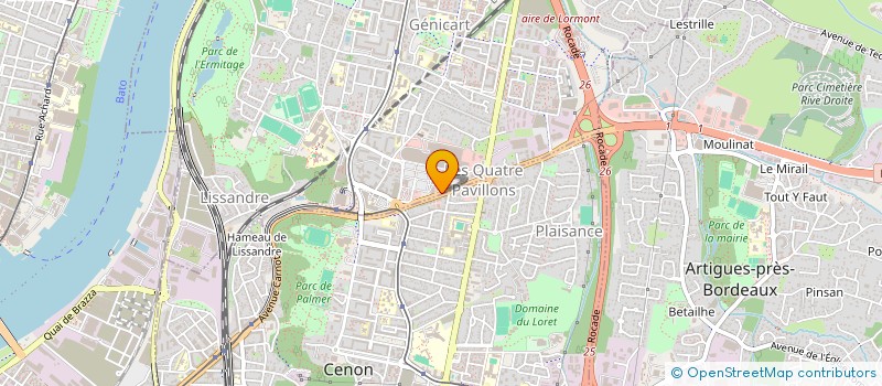 localisation de l'entreprise DESIGN MEUBLES à LORMONT