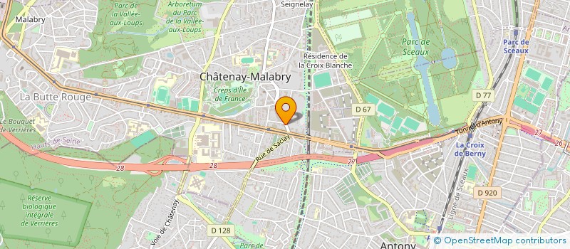 localisation de l'entreprise DESIGN OPTIQUE CHATENAY  CHATENAY-MALABRY