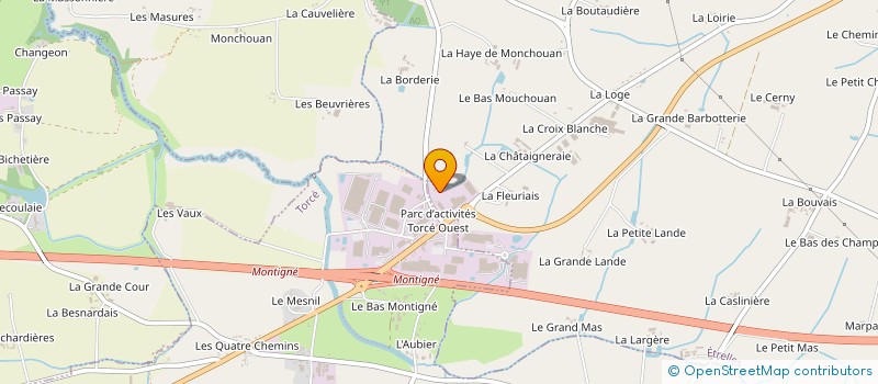 localisation de l'entreprise DESIGN PARQUET à TORCE