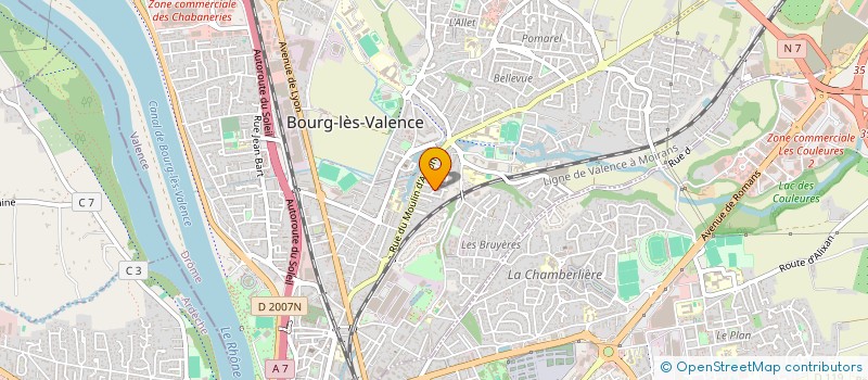 localisation de l'entreprise DESIGN PARTS AUTO PRESTIGE à BOURG-LES-VALENCE