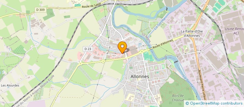 localisation de l'entreprise DESIGN PISCINES  LE MANS