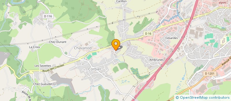 localisation de l'entreprise DESIGN PLATRERIE  CHAVANOD