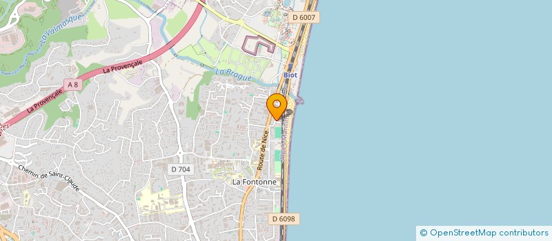 localisation de l'entreprise DESIGN PLOMBERIE à ANTIBES