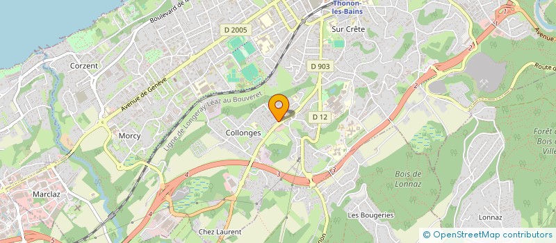 localisation de l'entreprise DESIGN PLOMBERIE DU CHABLAIS à THONON-LES-BAINS