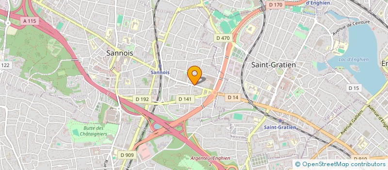 localisation de l'entreprise DESIGN'PLUS à SANNOIS