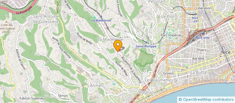 localisation de l'entreprise DESIGN PRO  NICE