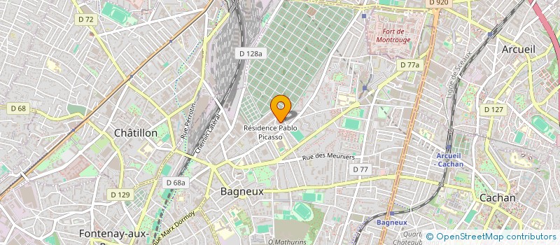 localisation de l'entreprise DESIGN PROJETS REALISATIONS CONSEILS  BAGNEUX