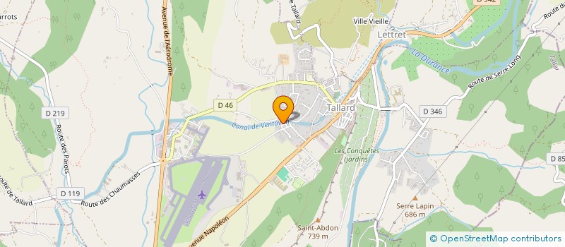 localisation de l'entreprise DESIGN PUBLICITE  TALLARD