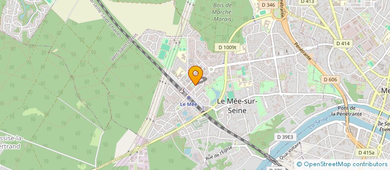 localisation de l'entreprise DESIGN SERVICE à LE MEE-SUR-SEINE