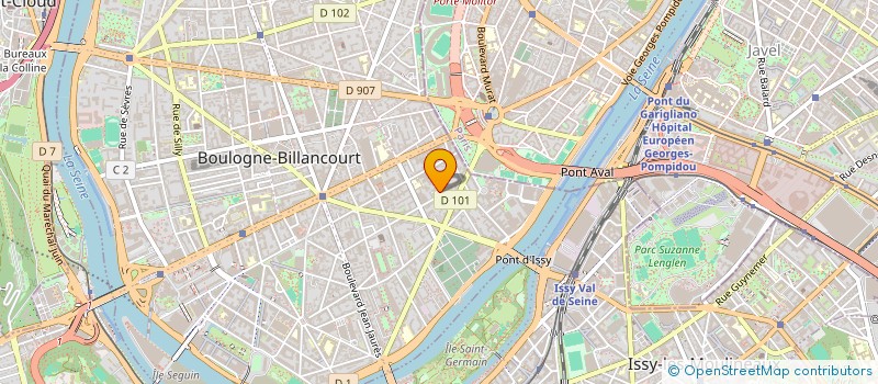localisation de l'entreprise DESIGN SPHERES à BOULOGNE-BILLANCOURT