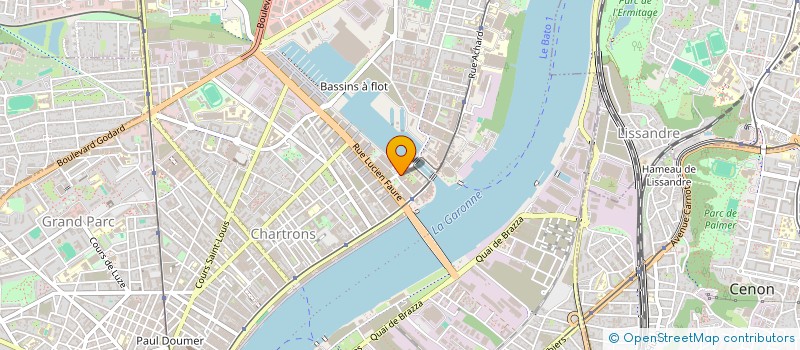 localisation de l'entreprise DESIGN STUDIO ARCHITECTES  BORDEAUX