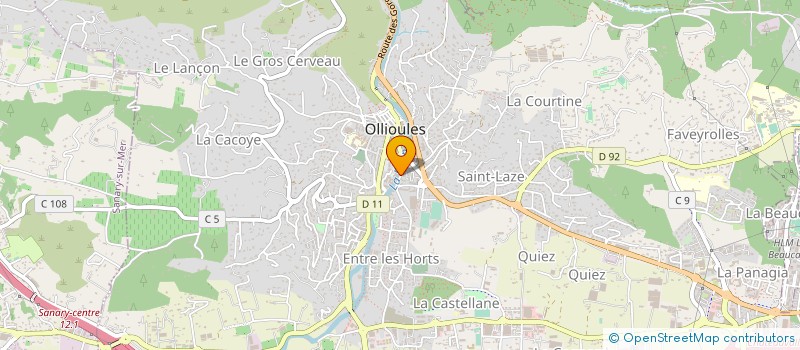 localisation de l'entreprise DESIGN VAR CONSTRUCTION à OLLIOULES
