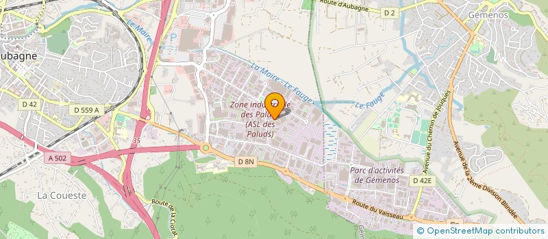 localisation de l'entreprise DESIGN WORLD DIFFUSION  AUBAGNE