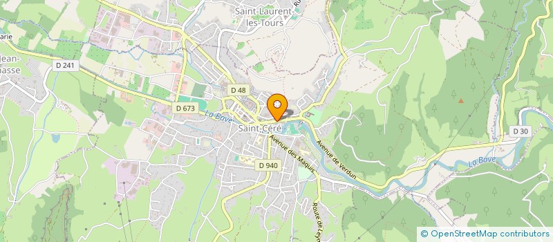 localisation de l'entreprise DESIGN XP  SAINT-CERE