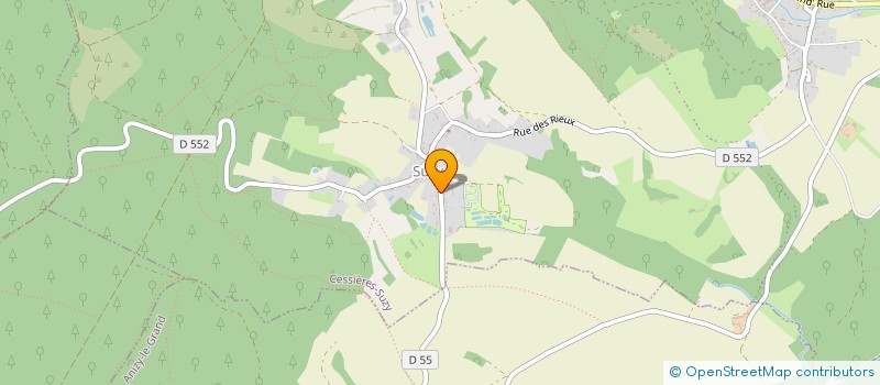 localisation de l'entreprise DESIGN404  CESSIERES-SUZY