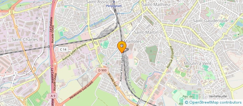 localisation de l'entreprise DESIGNAUTO  PERPIGNAN