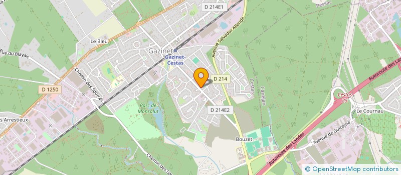 localisation de l'entreprise DESIGNCERAM  CESTAS