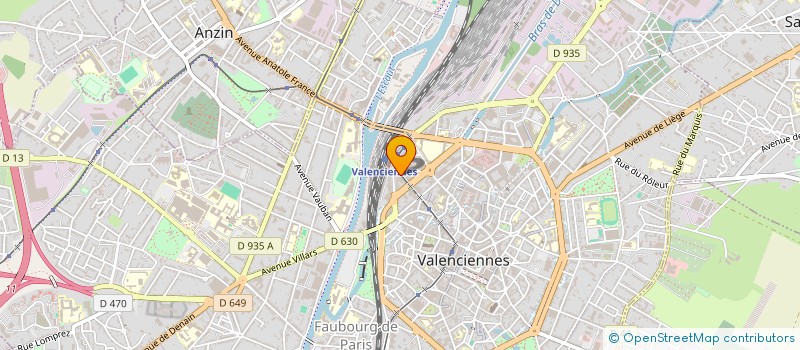 localisation de l'entreprise DESIGNE LOCATIONS à VALENCIENNES