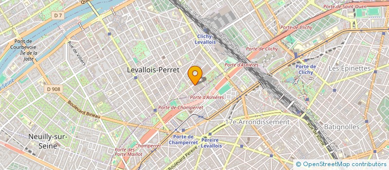localisation de l'entreprise DESIGNEIRO à LEVALLOIS-PERRET