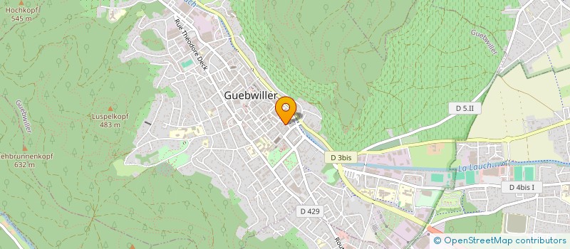 localisation de l'entreprise DESIGNIFIC  GUEBWILLER