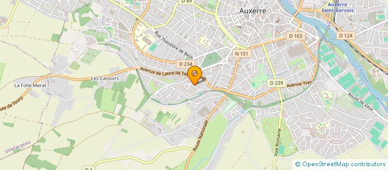 localisation de l'entreprise DESIGNYA à AUXERRE