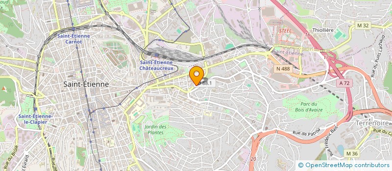 localisation de l'entreprise DESINFECTION NETTOYAGE SERVICE  SAINT-ETIENNE