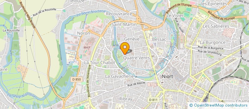 localisation de l'entreprise DESIR D ART à NIORT