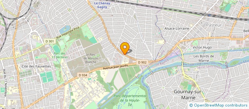 localisation de l'entreprise DESIR NETTOYAGE  GAGNY