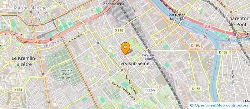 localisation de l'entreprise DESIRADANSE  IVRY-SUR-SEINE