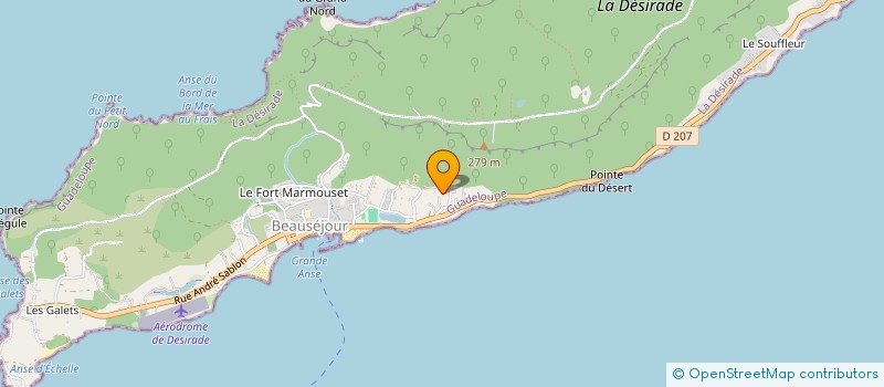 localisation de l'entreprise DESIRADE COMPTOIR DE LA PECHE  LA DESIRADE