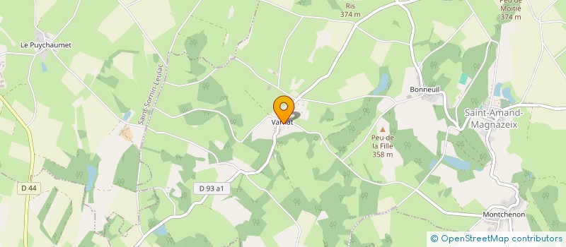localisation de l'entreprise DESIRADE SAINT AMAND à SAINT-AMAND-MAGNAZEIX