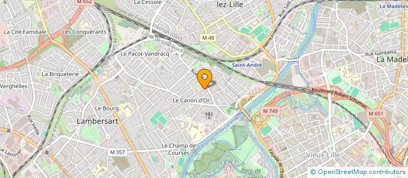 localisation de l'entreprise DESIRE à LAMBERSART