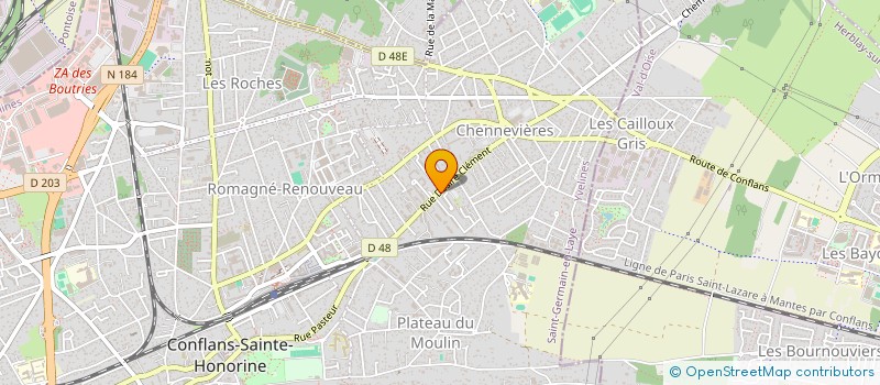 localisation de l'entreprise DESIRE CLEMENT  CONFLANS SAINTE HONORINE