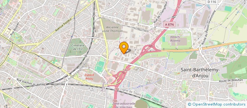 localisation de l'entreprise DESJARDINS DU CHENE  SAINT-BARTHELEMY-D'ANJOU